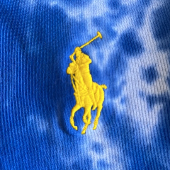 Like New Polo Ralph Lauren 3t Blue Tie dye Hoodie - Picture 3 of 5